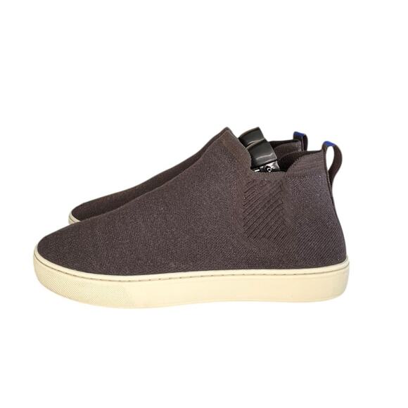 Rothy’s The Chelsea Sneaker Boot Brown Knit High Ankle Pull On Womens Size 10 - Picture 1 of 6